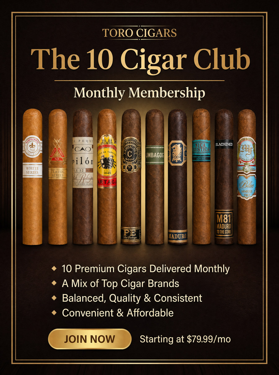 The 10 Cigar Club monthly membership