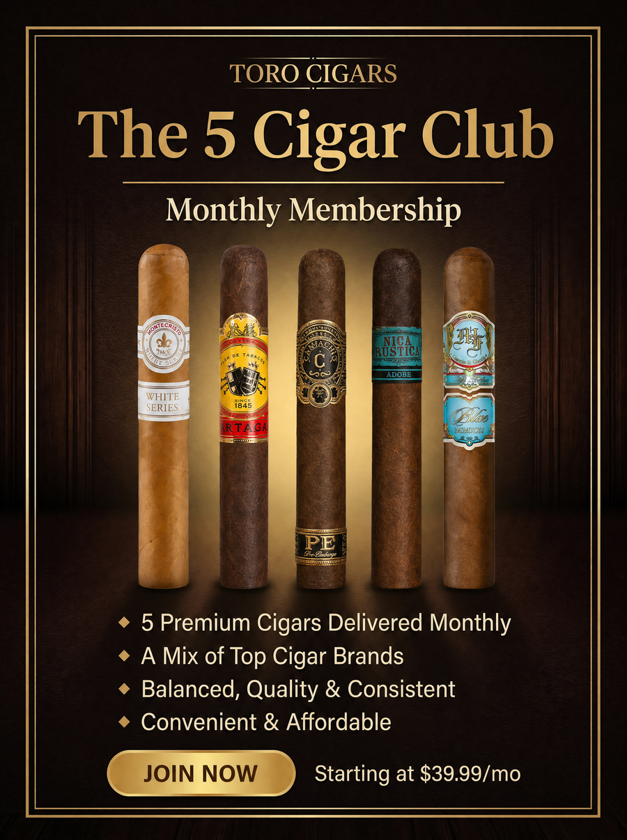 The 5 Cigar Club monthly membership