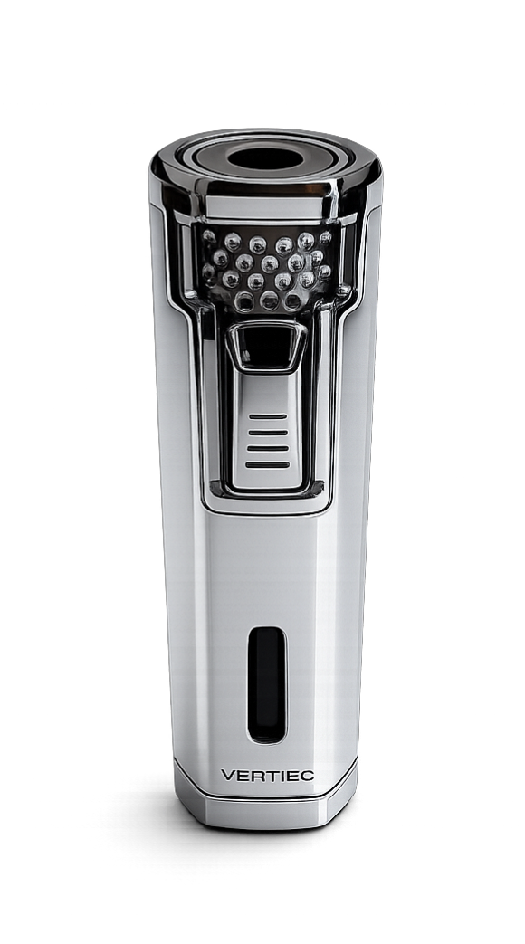 Vertigo Paragon Single Torch Lighter Chrome