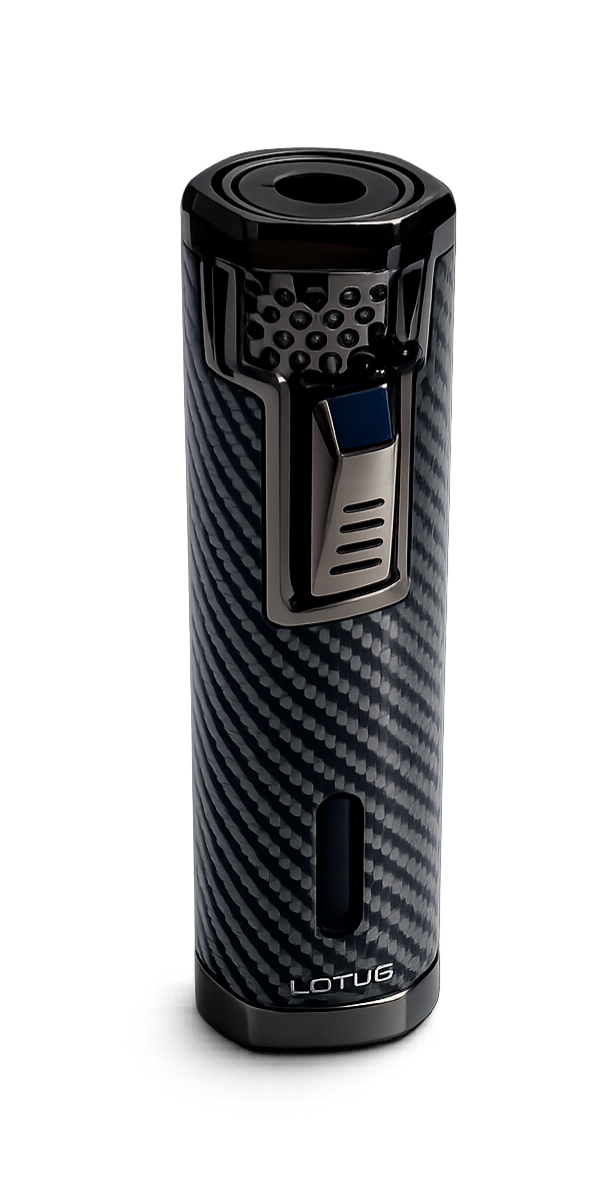 Vertigo Paragon Single Torch Lighter Black Carbon Fiber 2