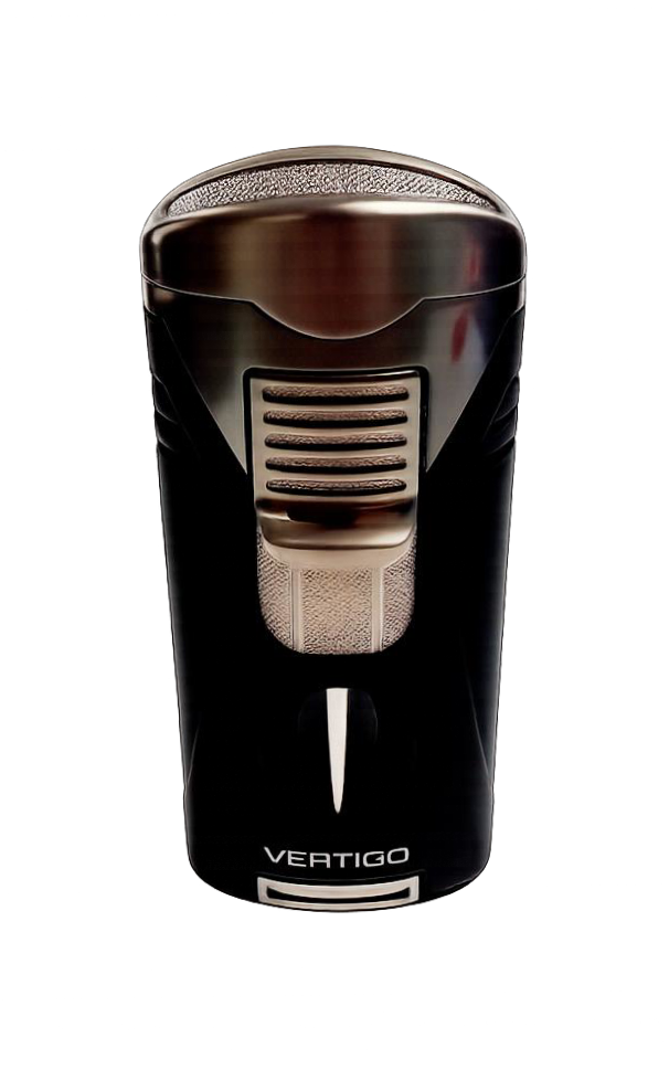 Vertigo Titan Quad Torch Lighter W/V-Cutter Black