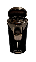 Vertigo Titan Quad Torch Lighter W/V-Cutter Black 2