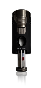 Vertigo Titan Quad Torch Lighter W/V-Cutter Black 3