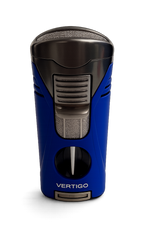 Vertigo Titan Quad Torch Lighter W/V-Cutter Blue
