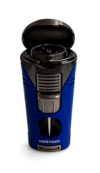 Vertigo Titan Quad Torch Lighter W/V-Cutter Blue 2