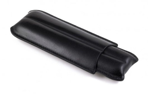 2 Finger Leather Case Black