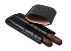 2 Finger Ostrich Leather Case Black 3