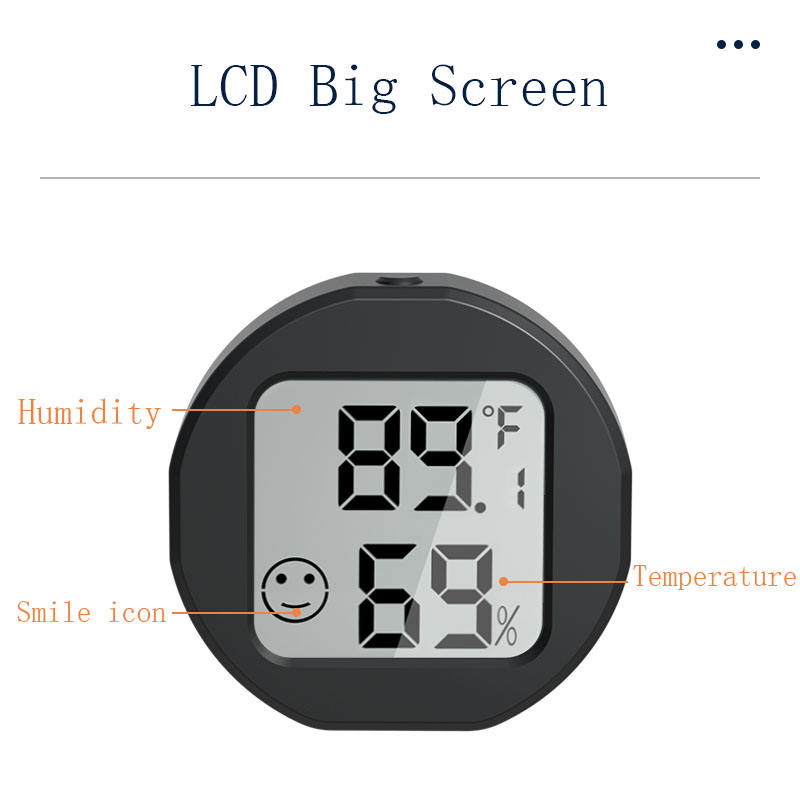 Adjustable Round Digital Hygrometer