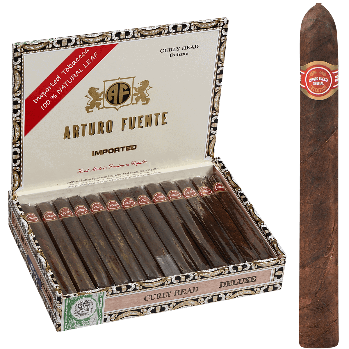 Arturo Fuente Curly Head Deluxe Maduro 25ct