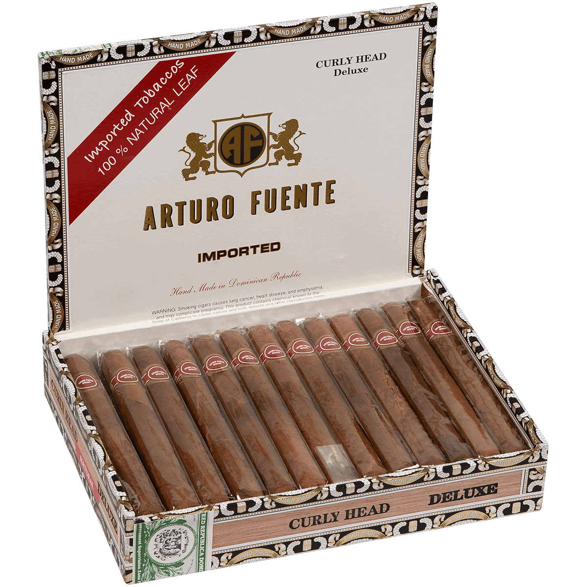 Arturo Fuente Curly Head Deluxe Natural 25ct 4