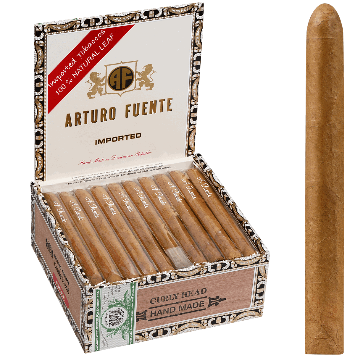Arturo Fuente Curly Head Natural 40ct