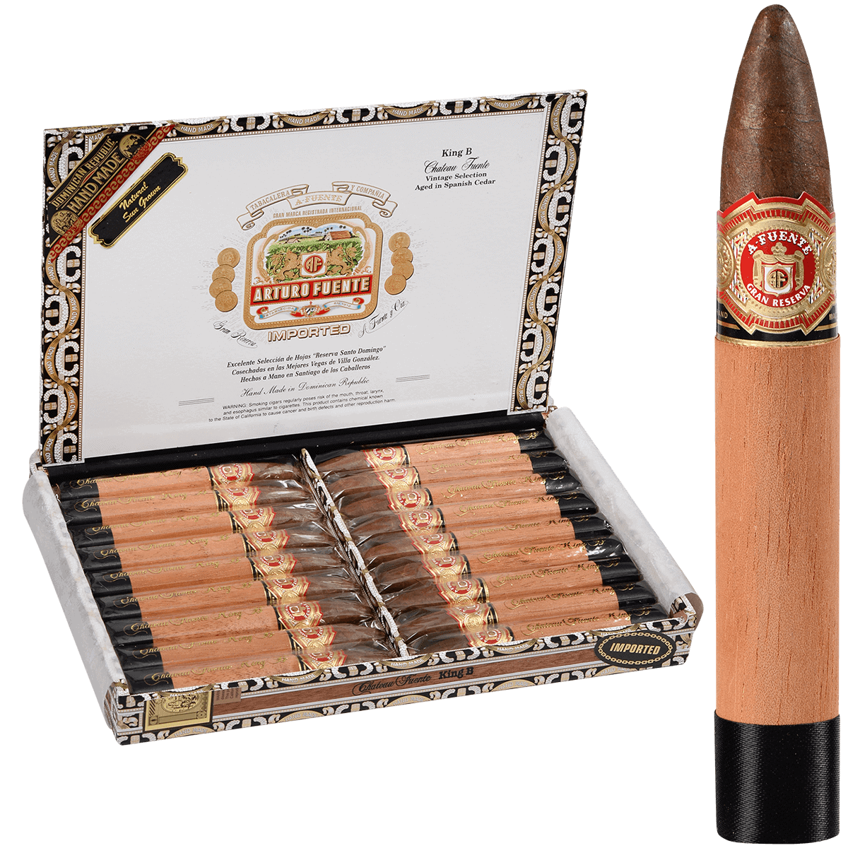 Arturo Fuente Chateau Fuente King B Sungrown 18ct