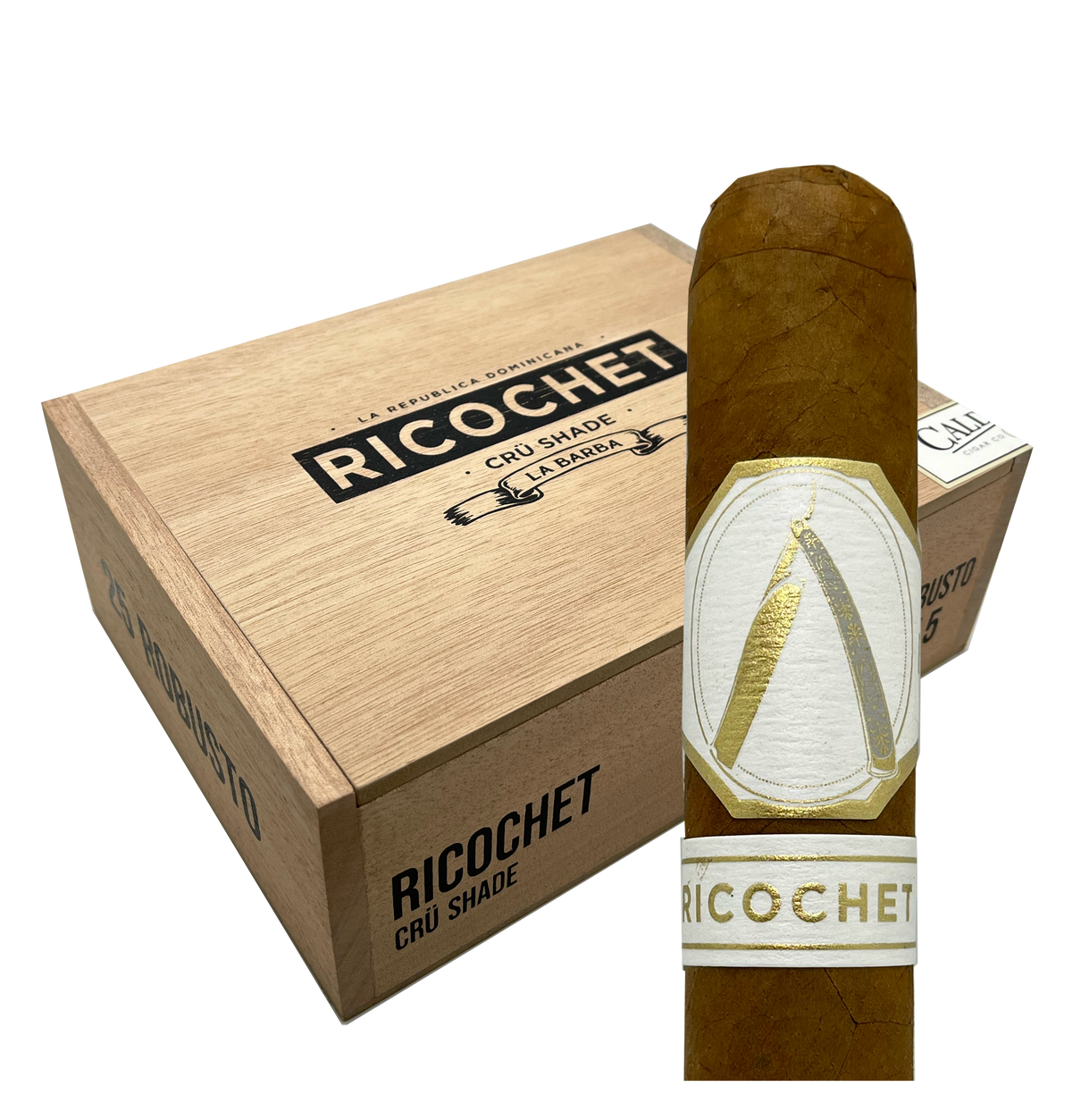 Caldwell La Barba Ricochet Cru Shade Toro 25ct