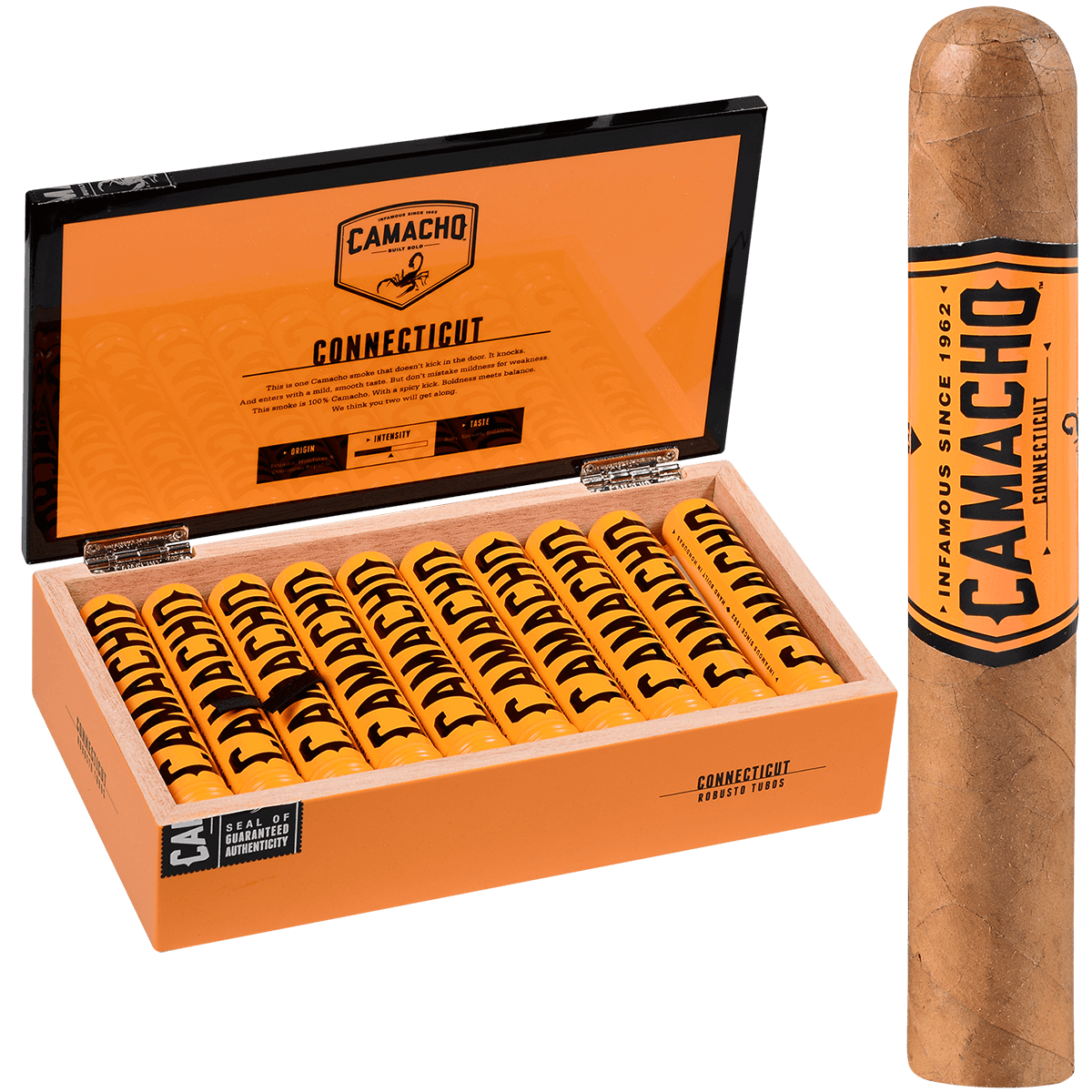 Camacho Connecticut Robusto Tubo 20ct