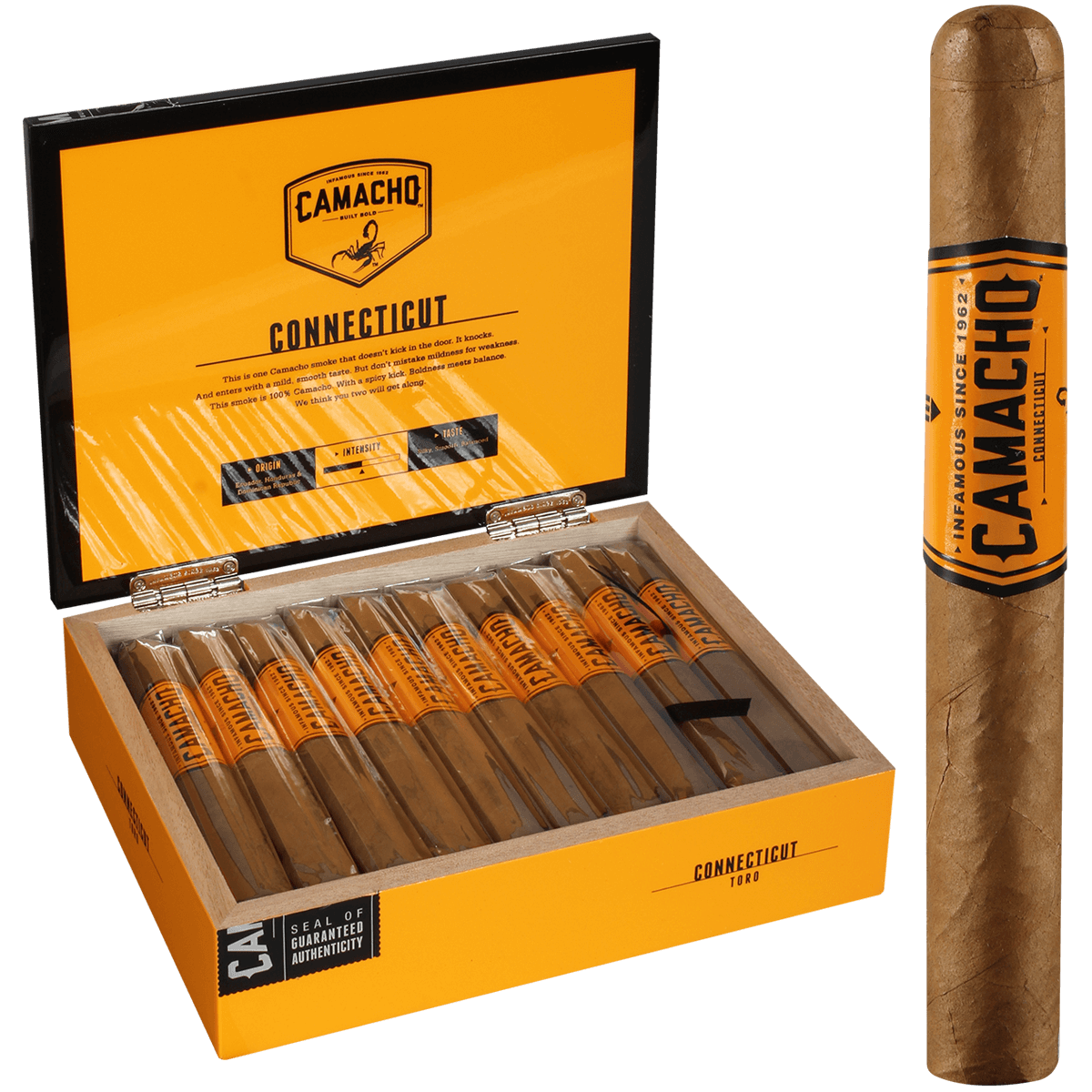 Camacho Connecticut Toro 20ct