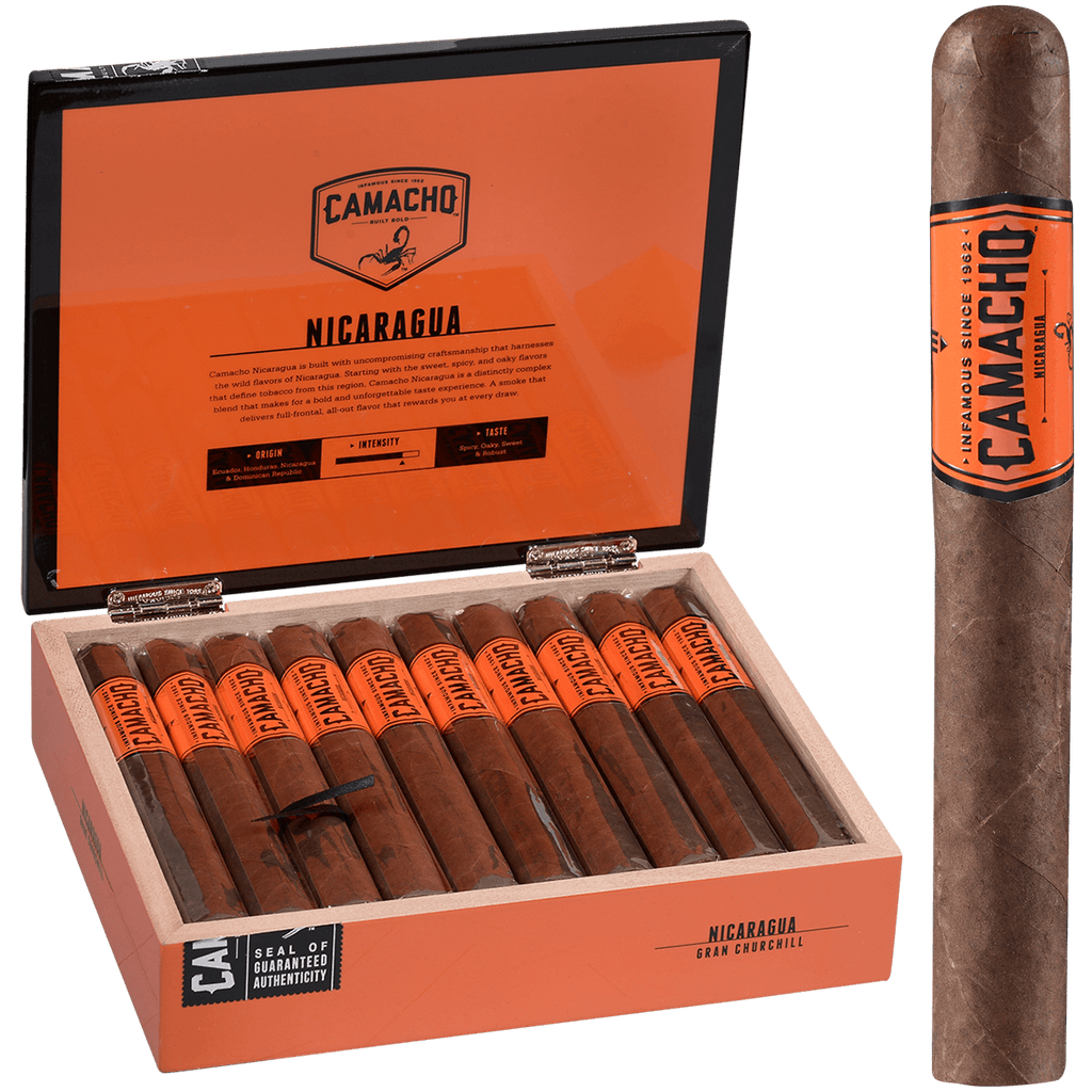 Camacho Nicaragua Gran Churchill 20ct