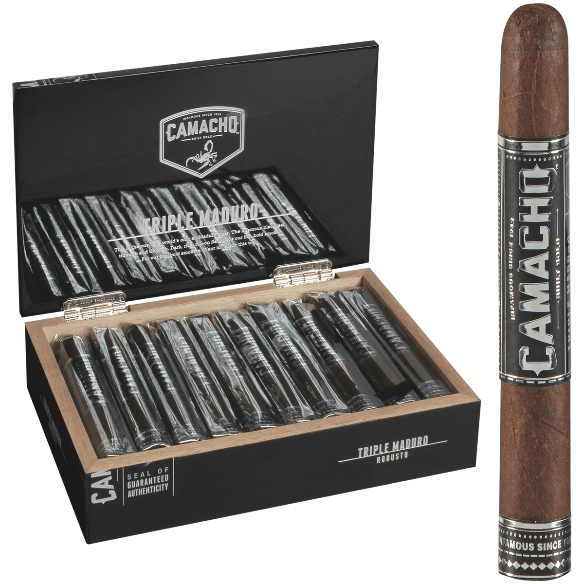 Camacho Triple Maduro Robusto 20ct