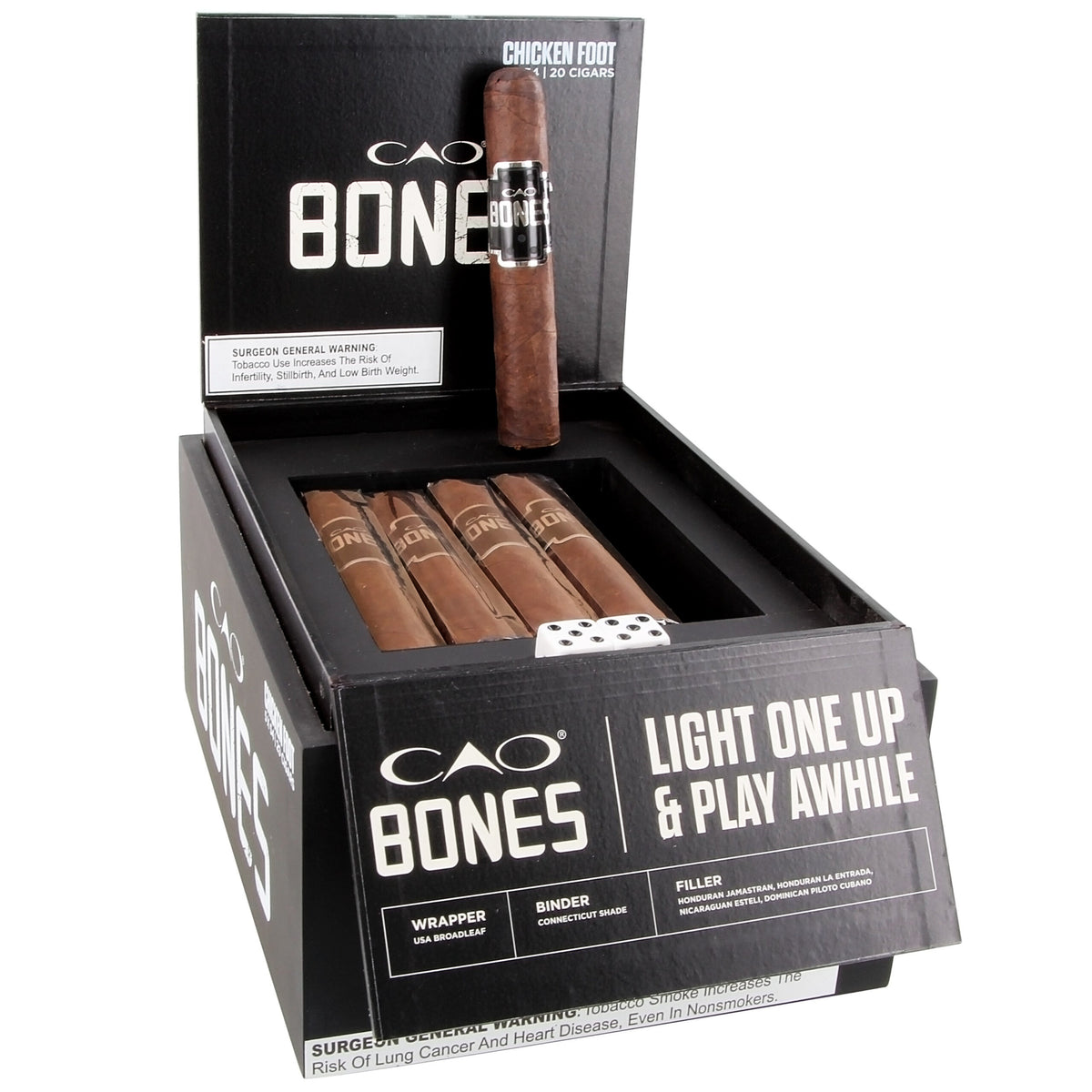 CAO Bones Chicken Foot Robusto 20ct