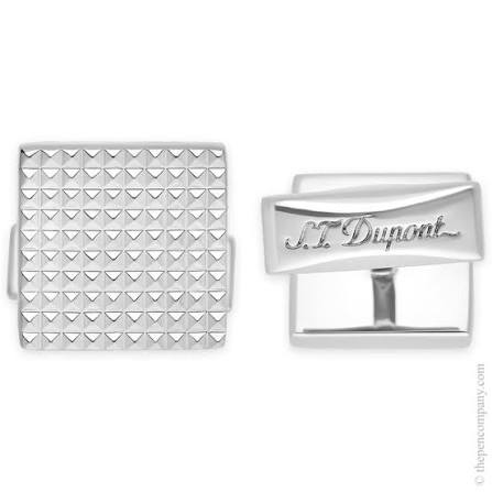 St Dupont Square Suit Silver Cufflinks