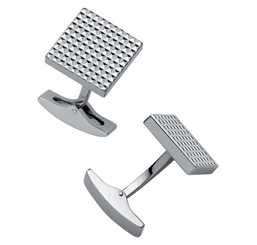 St Dupont Square Suit Silver Cufflinks 2