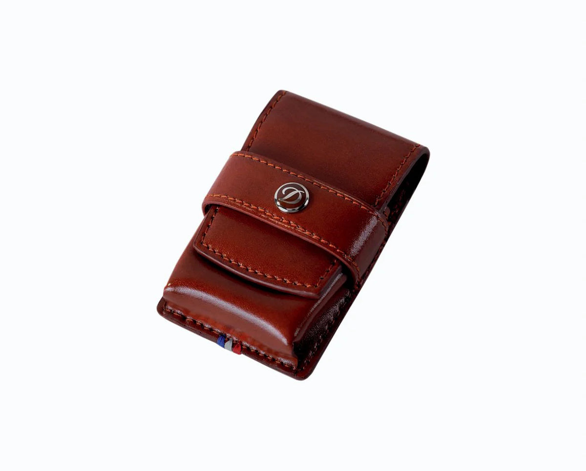 St Dupont Brown Cowhide And Leather Case 2