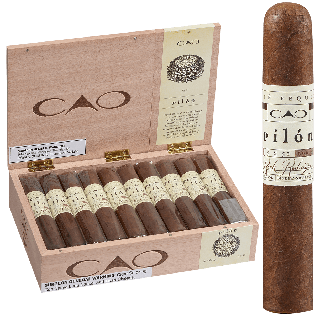 CAO Pilon Robusto Extra 20ct