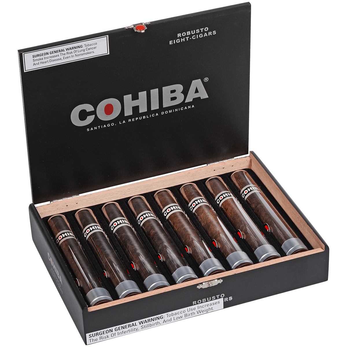 Cohiba Black Robusto Crystal Tube 8ct 4