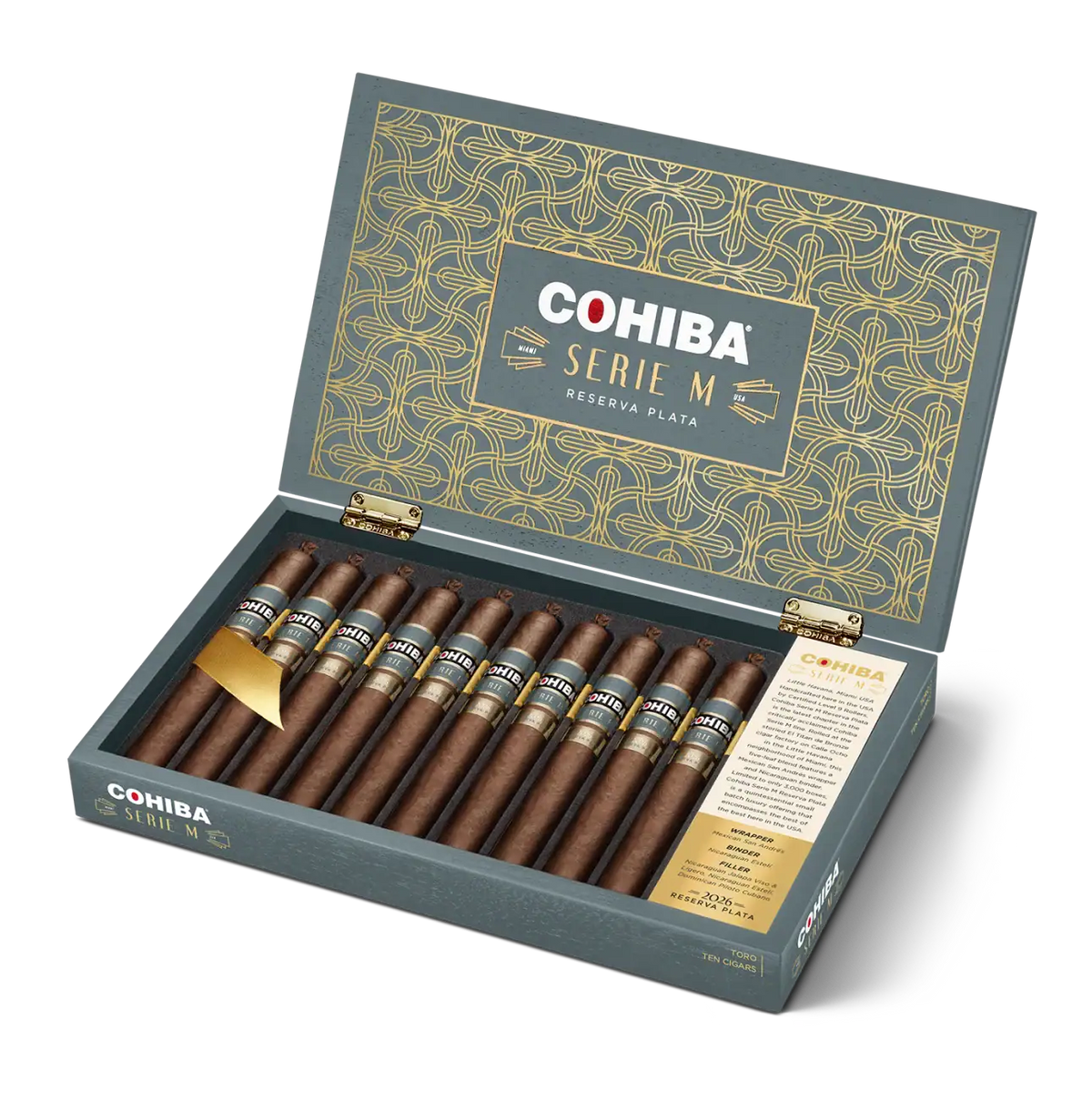 Cohiba Seri M Reserva Plata Toro 2026 10ct
