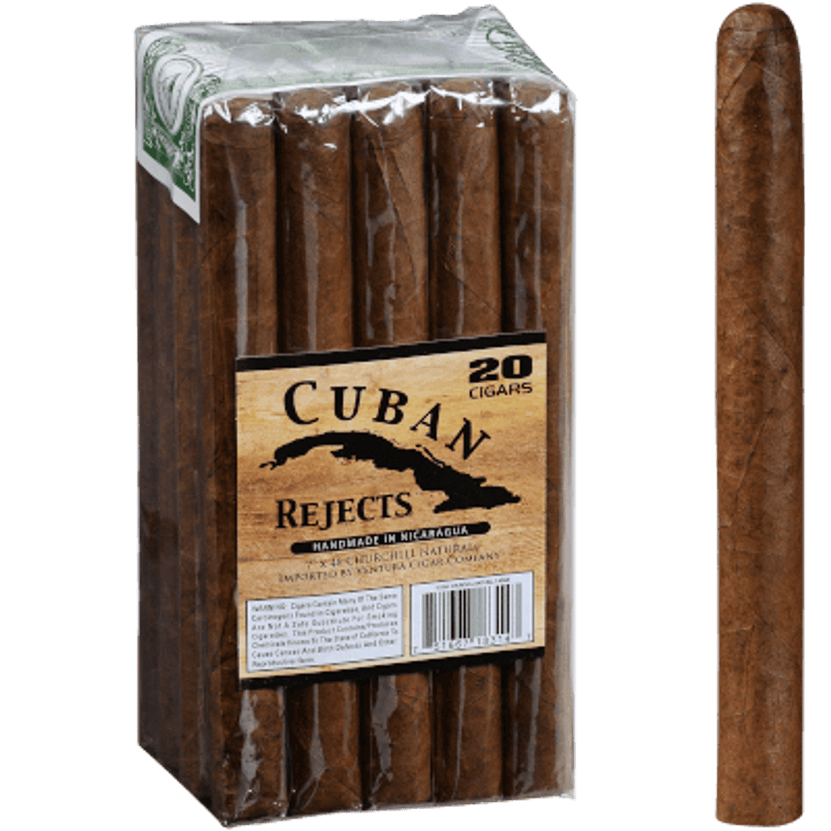 Cuban Rejects Churchill Natural Box of 20