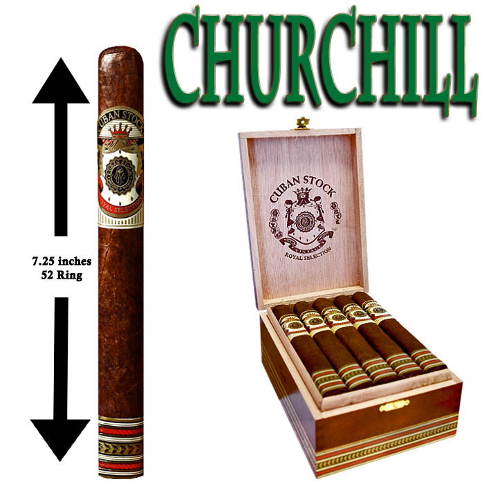 Cuban Stock Royal Selection Sungrown Churchill 20ct