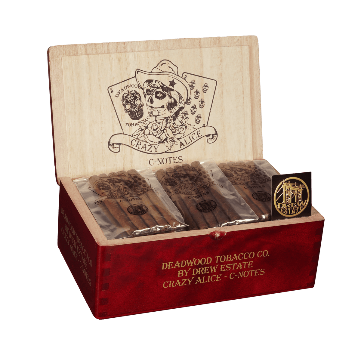 Drew Estate Deadwood Crazy Alice C Note 100ct