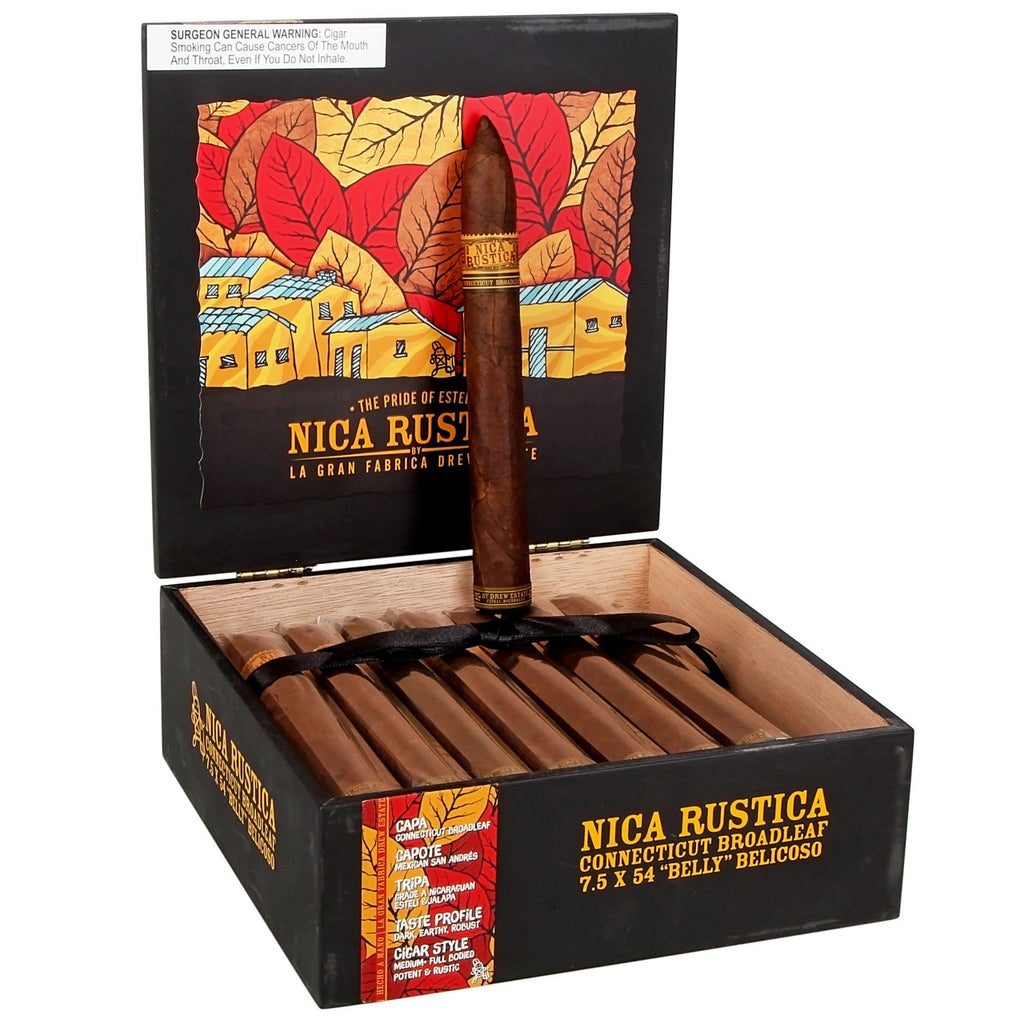 Drew Estate Nica Rustica Broadleaf Belly 25ct