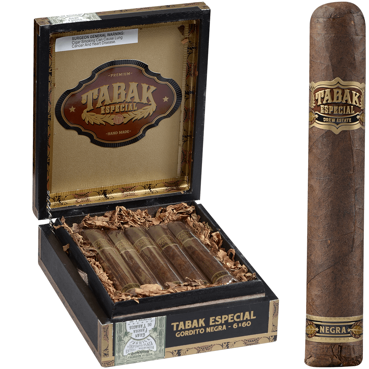 Drew Estate Tabak Negra Gordito 6x60 10ct