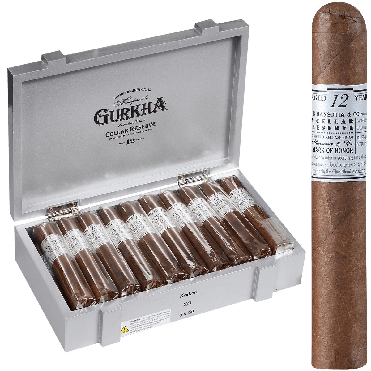 Gurkha Platinum 12 Year Kraken Xo 20ct