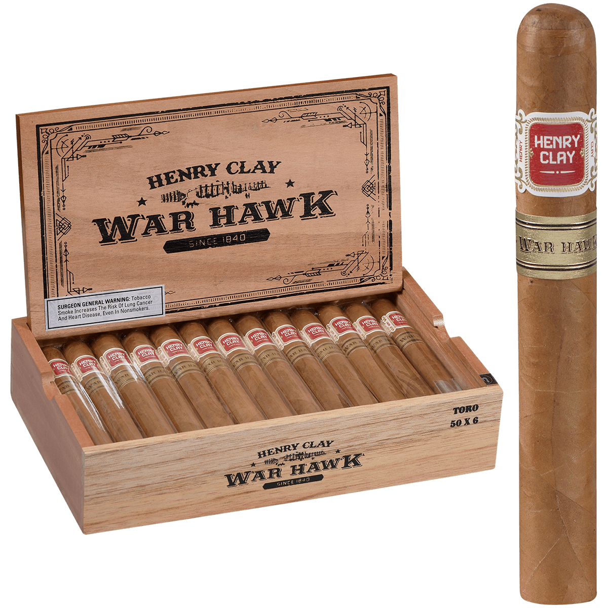 Henry Clay War Hawk Toro 25ct