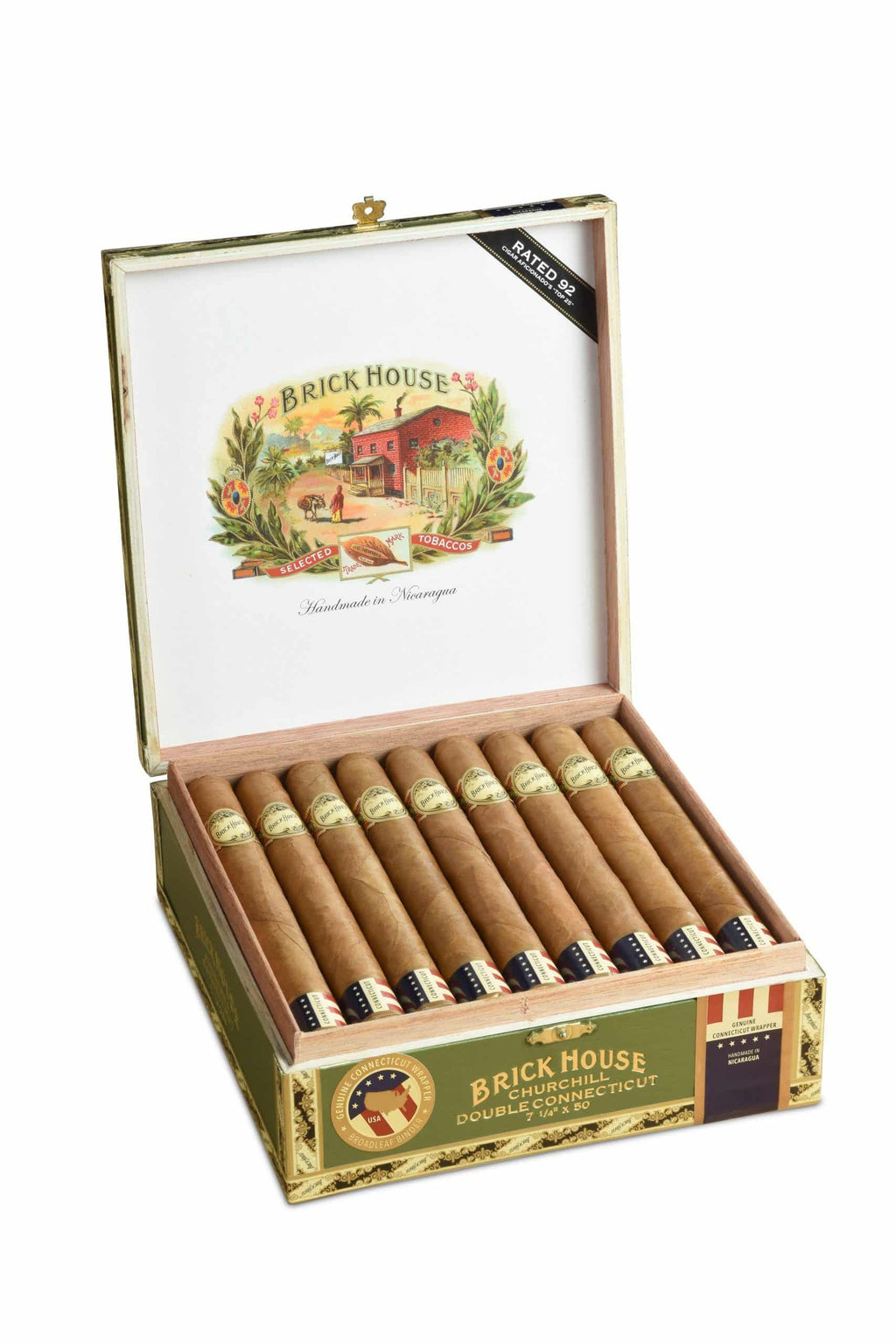 J.C Newman Brick House Double Connecticut Churchill 25ct