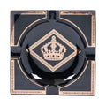 J.C Newman Dimond Crown Black/Gold Ashtray