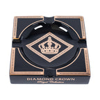 J.C Newman Dimond Crown Black/Gold Ashtray 3