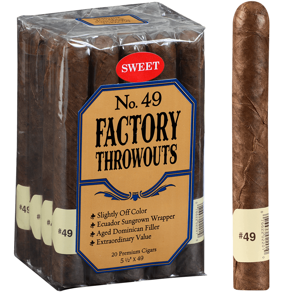 J.C Newman Factory Throwouts No.49 Sweet 20ct
