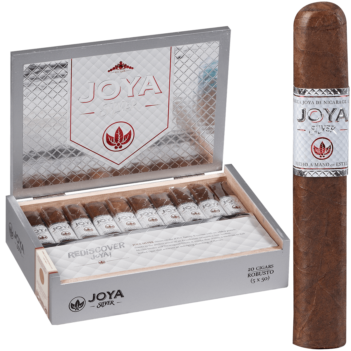 Joya De Nicaragua Silver Robusto 20ct