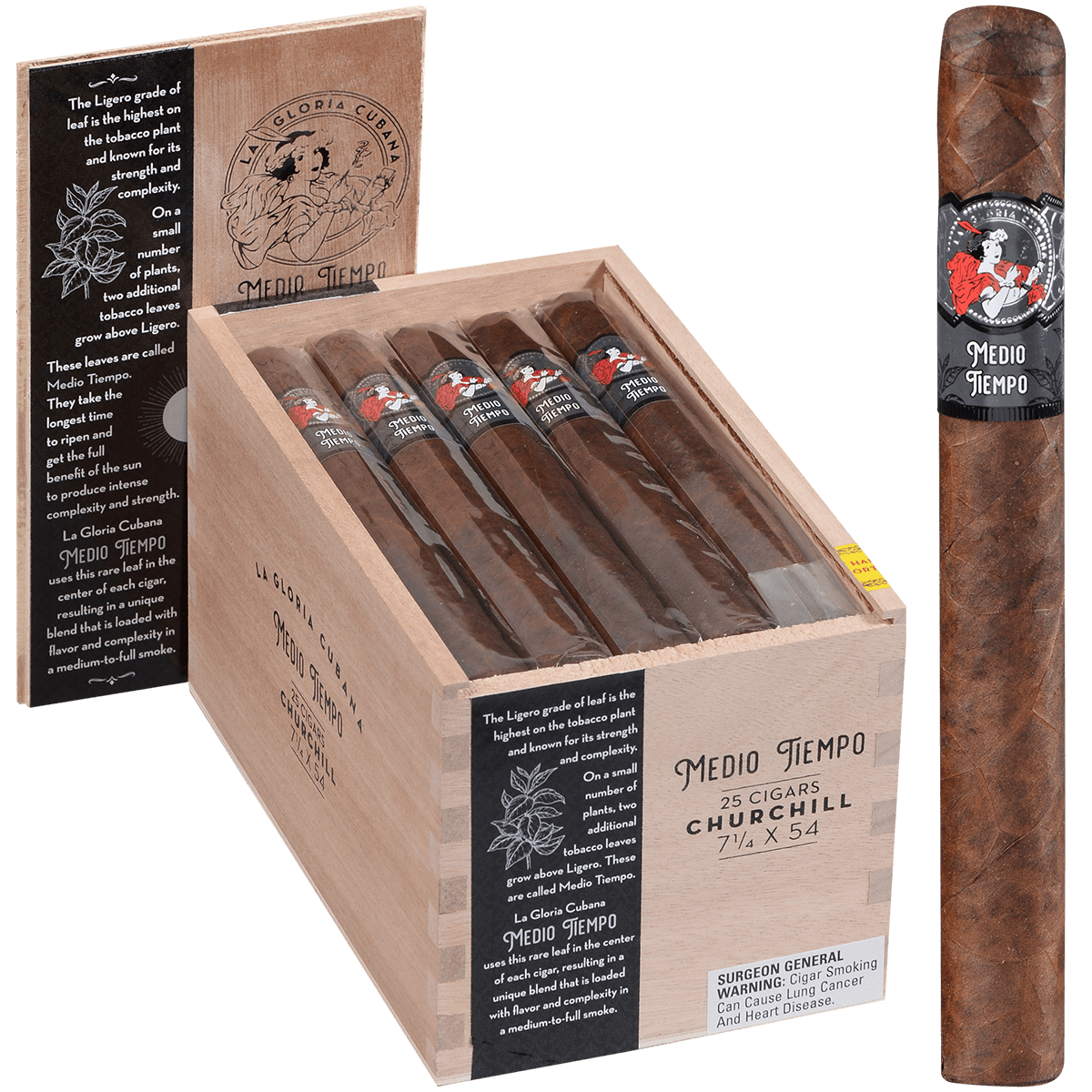 La Gloria Cubana Medio Tiempo Churchill 25ct