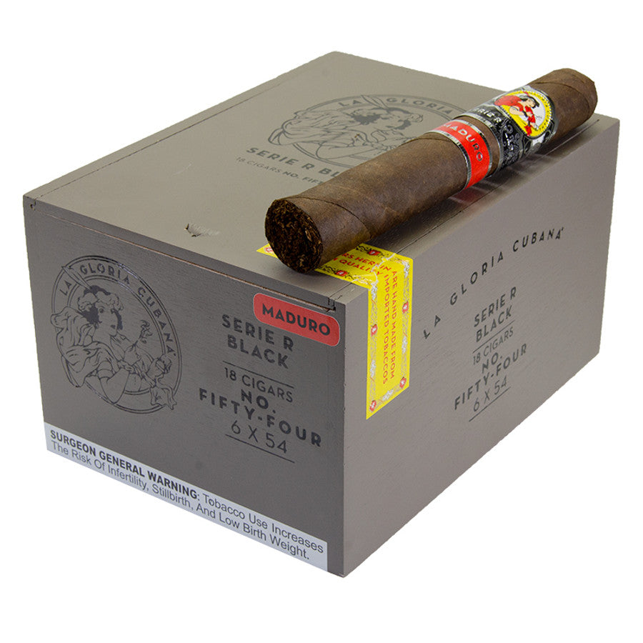 La Gloria Cubana Serie R Black No. Fifty Four Maduro 18ct