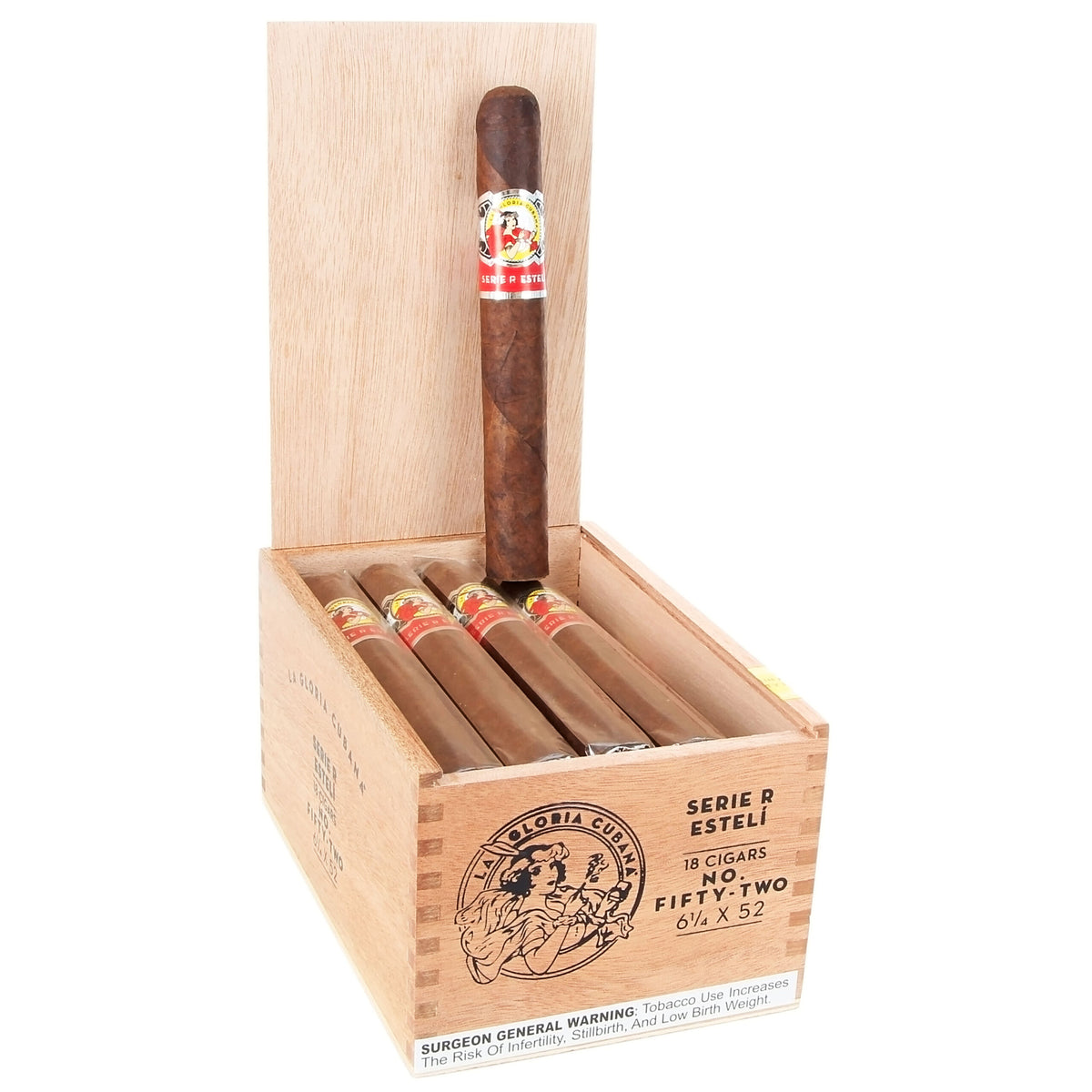 La Gloria Cubana Serie R Esteli No. Fifty Two 18ct