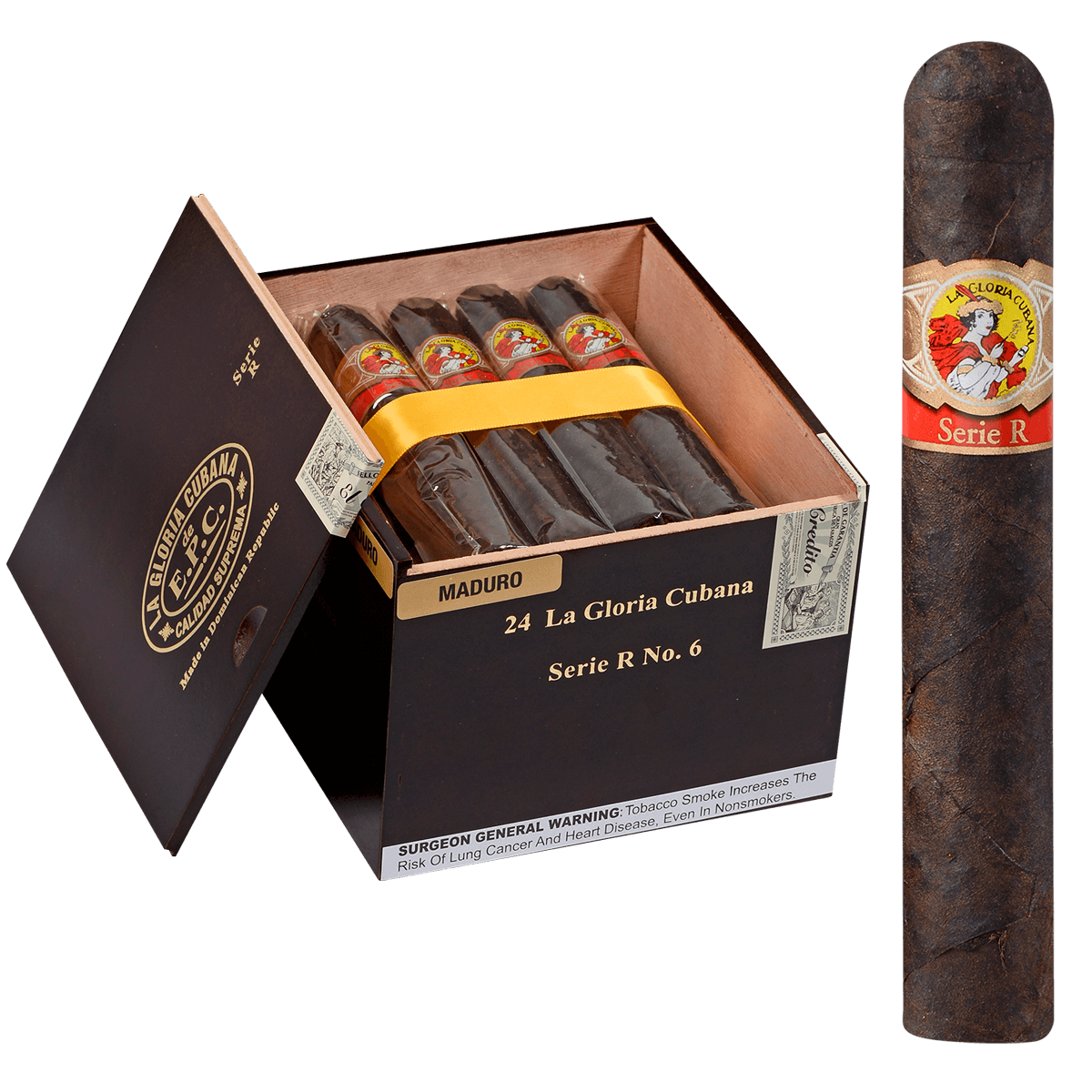 La Gloria Cubana Serie R No. 6 Maduro 24ct