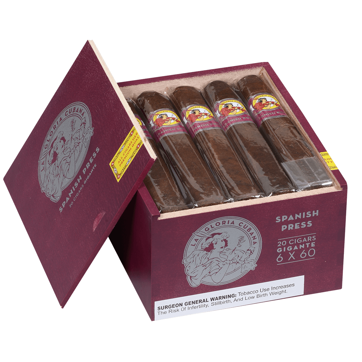 La Gloria Cubana Spanish Press Gigante 20ct 4