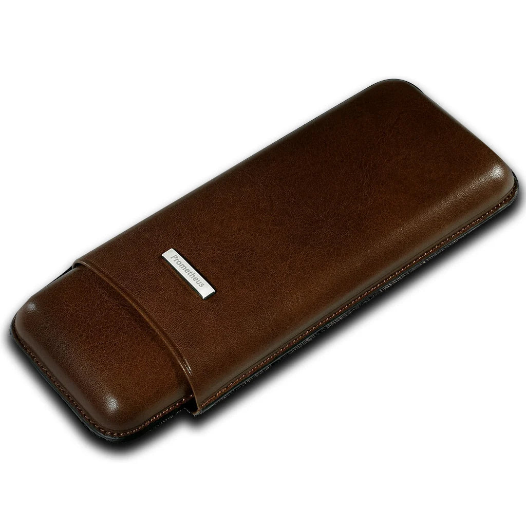Prometheus Brown 3 Cigar Case