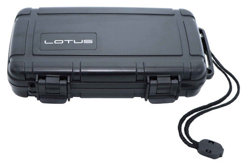 Lotus 5 Cigar Travel Humidor Black