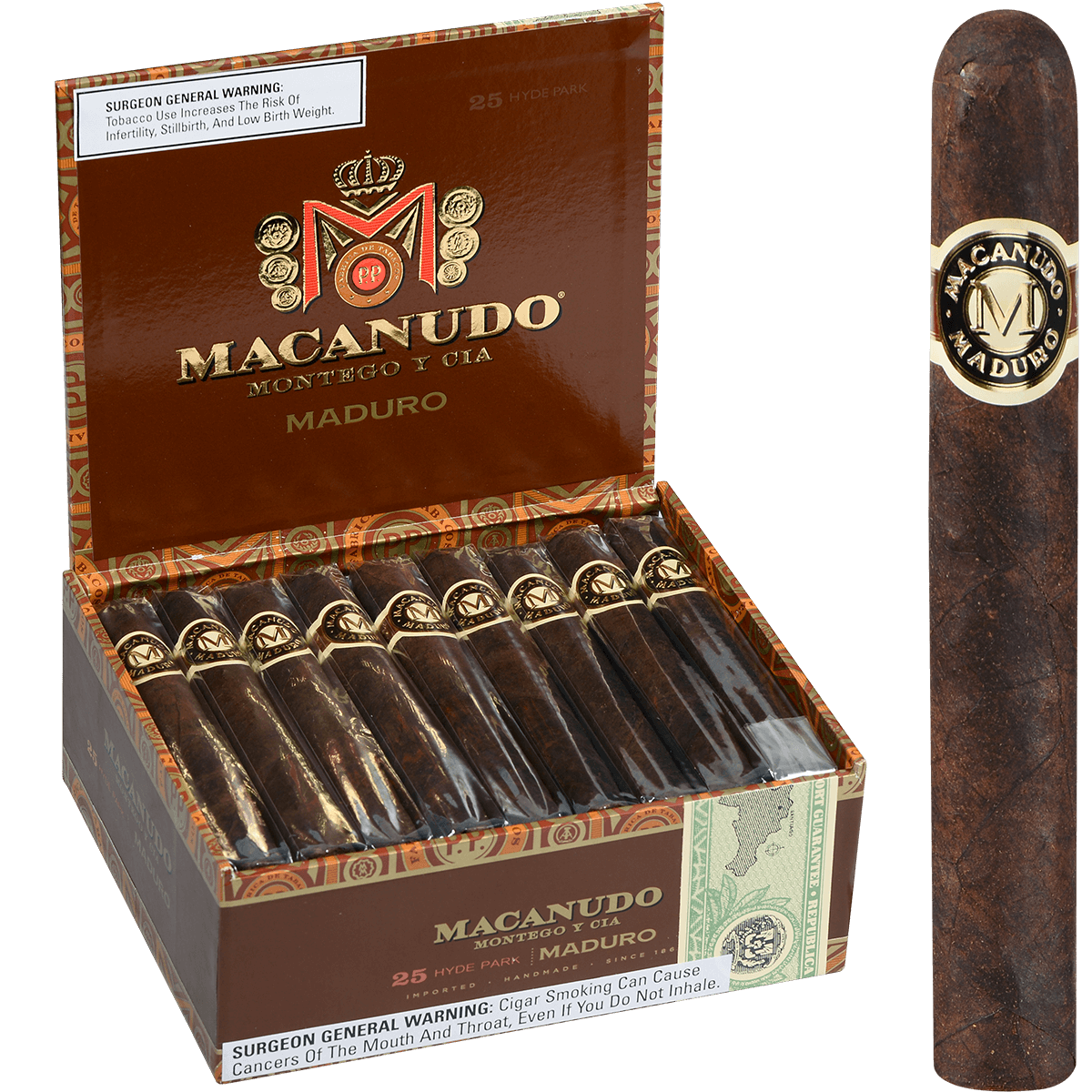 Macanudo Cafe Maduro Hyde Park 25ct