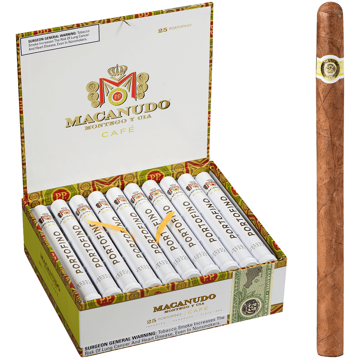 Macanudo Cafe Portofino Aluminum Tube 25ct