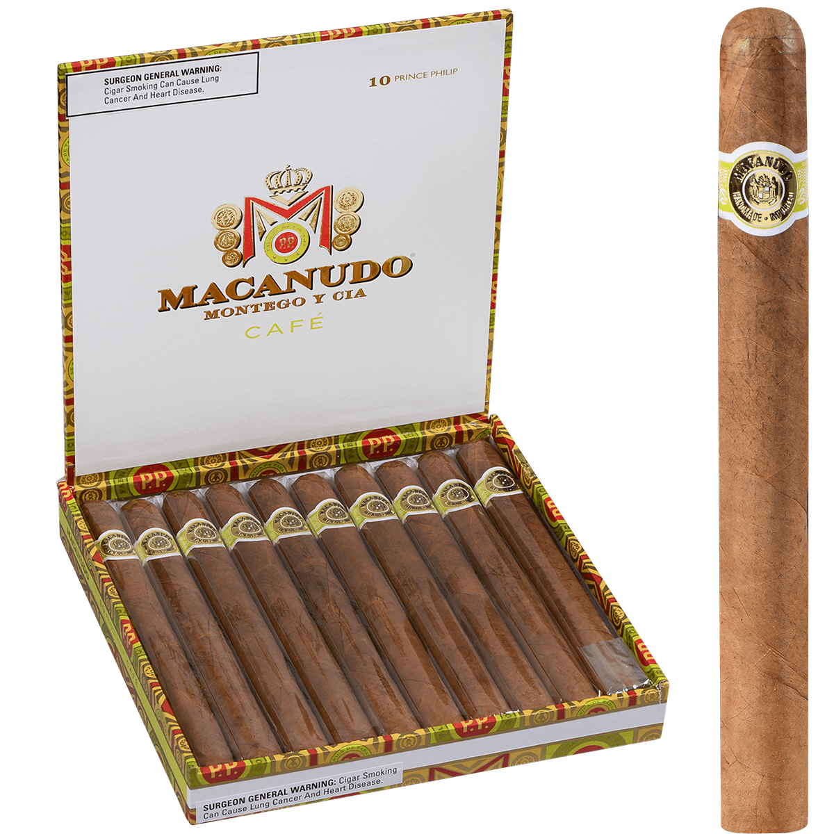 Macanudo Cafe Prince Phillip 10ct